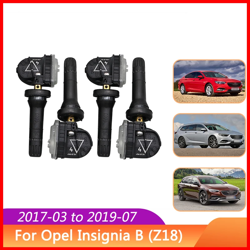 

4PCS Tire Pressure Monitoring Sensor 13597645 433MHZ For Opel Insignia B (Z18) Astra K Astra Van Vauxhall Astra Insignia