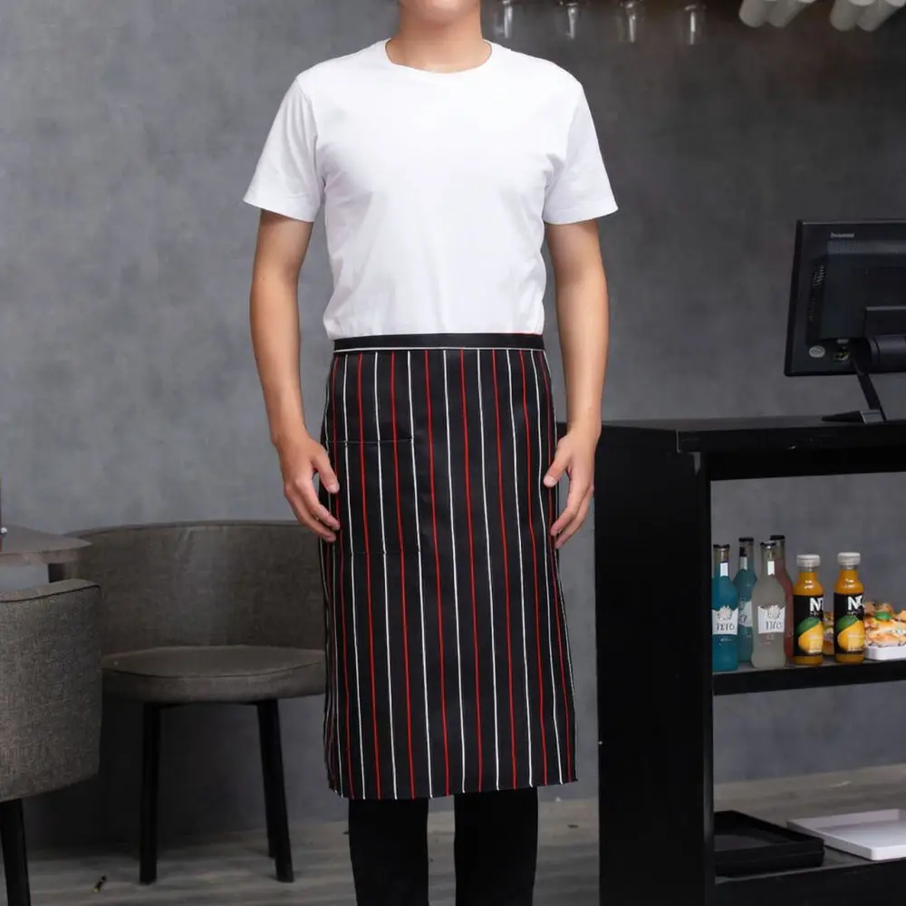 Chef Serving Apron For Bistro Waiter Uniform Catering Apparel Breathable Durable Polyester Professional Kitchen