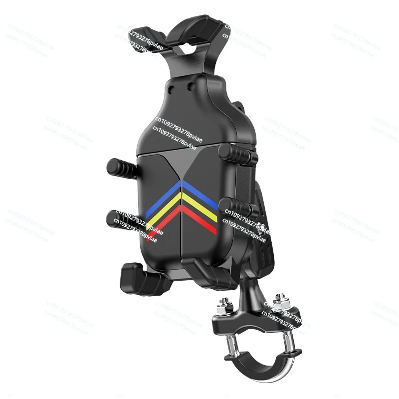 Electric vehicle motorcycle mobile phone holder mountain bike shock-proof shake navigation assembly