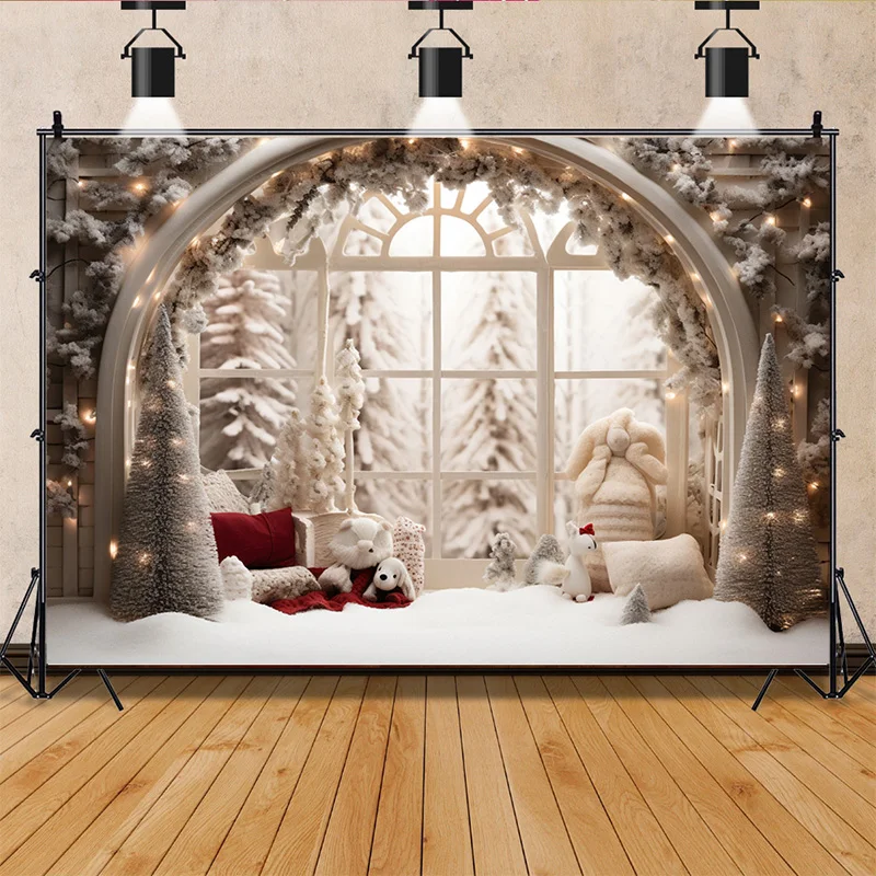 

SHENGYONGBAO Christmas Decorations Photography Backdrops Candy House Living Room Ornament Birthday Photo Studio Background QS-23