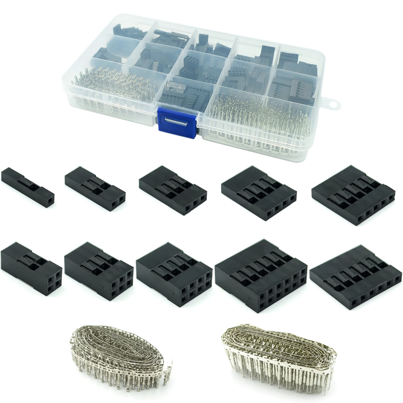 620pcs 310pcs 2.54mm DuPont jumper head connector housing with terminal kit