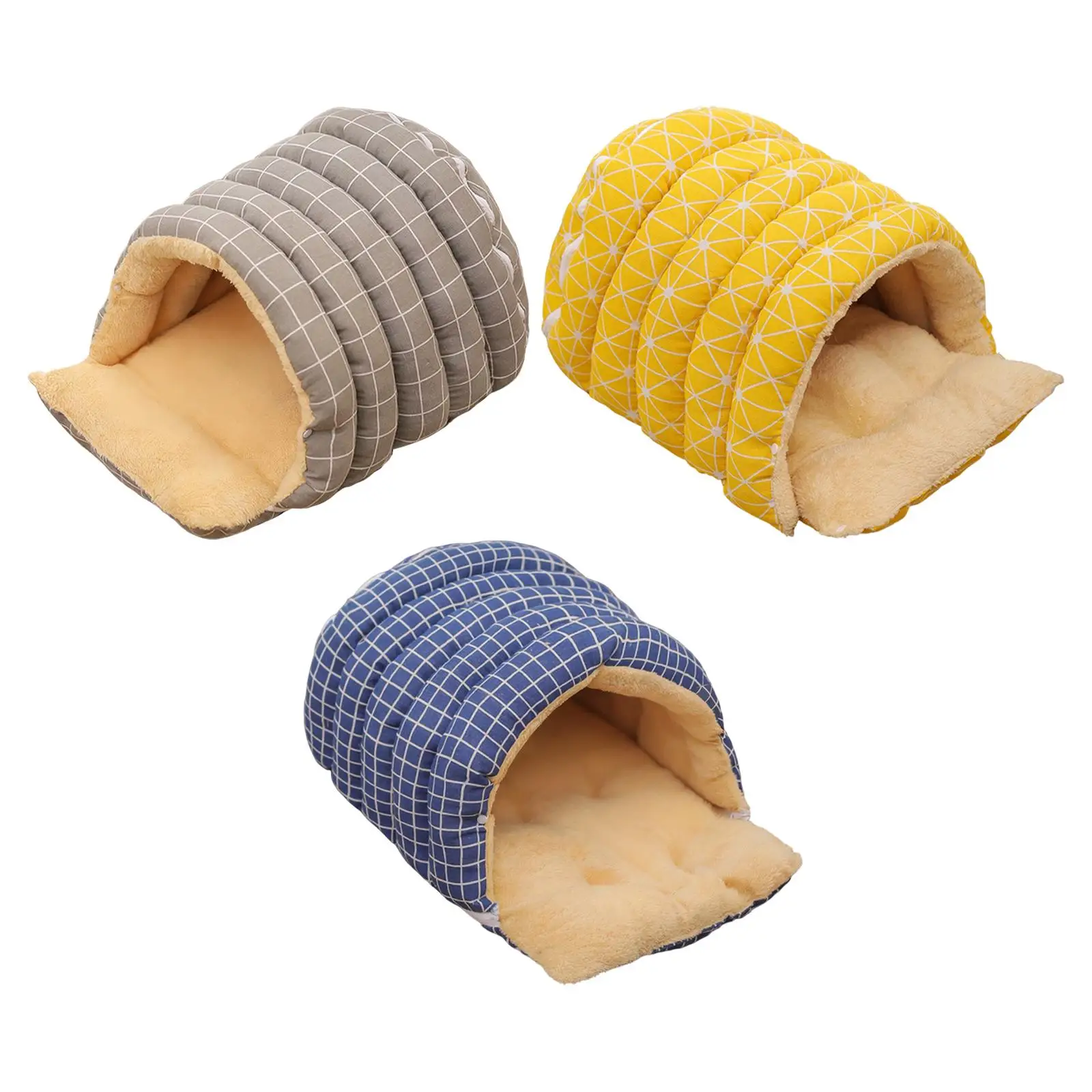 Cat Shelter Semi Closed Accessory with PP Soft Filling for Cats under 10kg Warm Puppy Bed 21.6×15.7×11.8inch