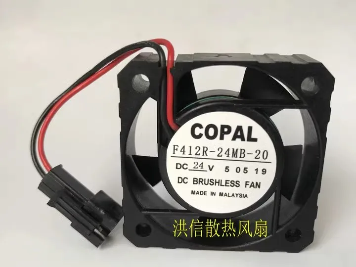 Free shipping COPAL 4012 F412R-24MB-20 24V 40X12MM inverter cooling fan