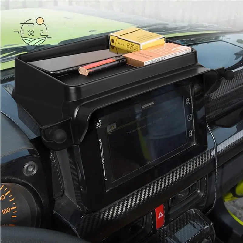 

A32Z-Car Central Dashboard Storage Box Tray Pallet Phone Holder For Suzuki Jimny JB64 JB74 2019 2020 2021 2022