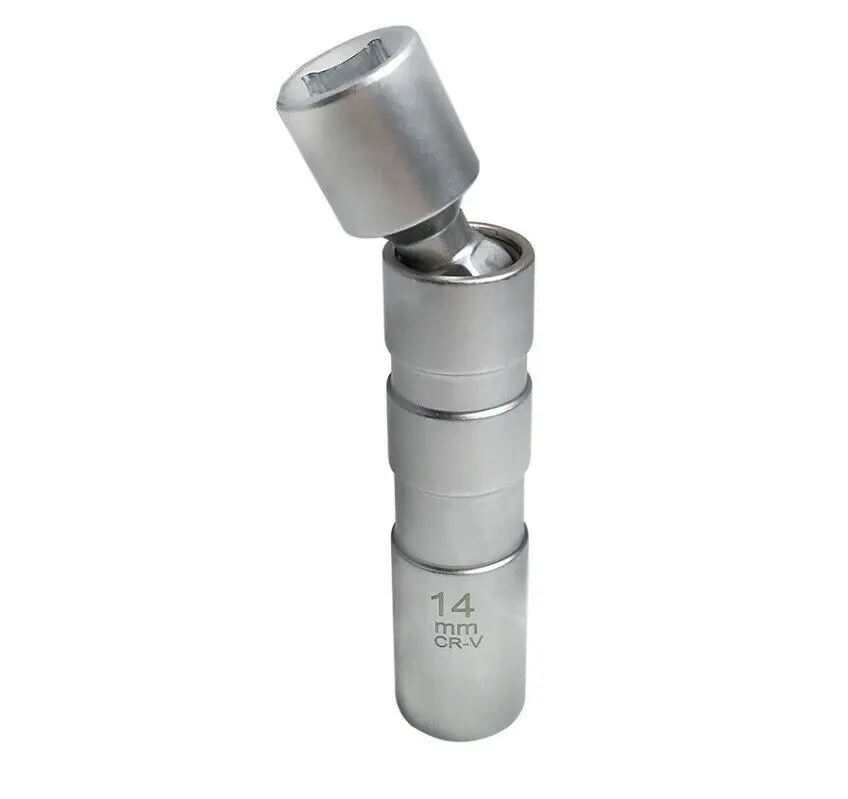 Magnetischer Zündkerzenschlüssel, Schraubenschlüssel-Adapter, drehbar, lange Verlängerung, installieren, ersetzen, Reparatursatz, Drehmoment entfernen, Lückenwerkzeug – Detail 7