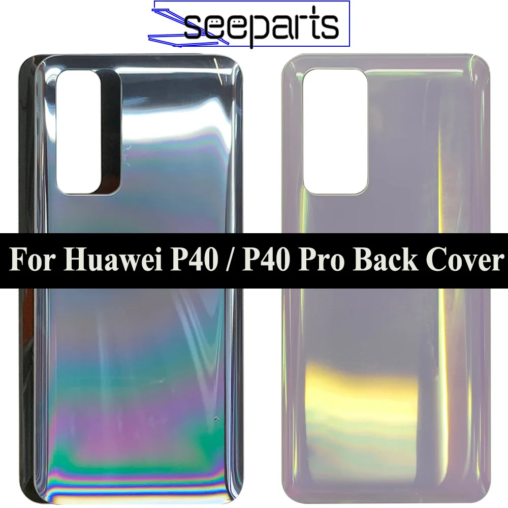 Back Glass For Huawei P40 Pro Battery Cover Rear Door Housing Back Case Replacement Parts For Huawei P40 Battery Cover