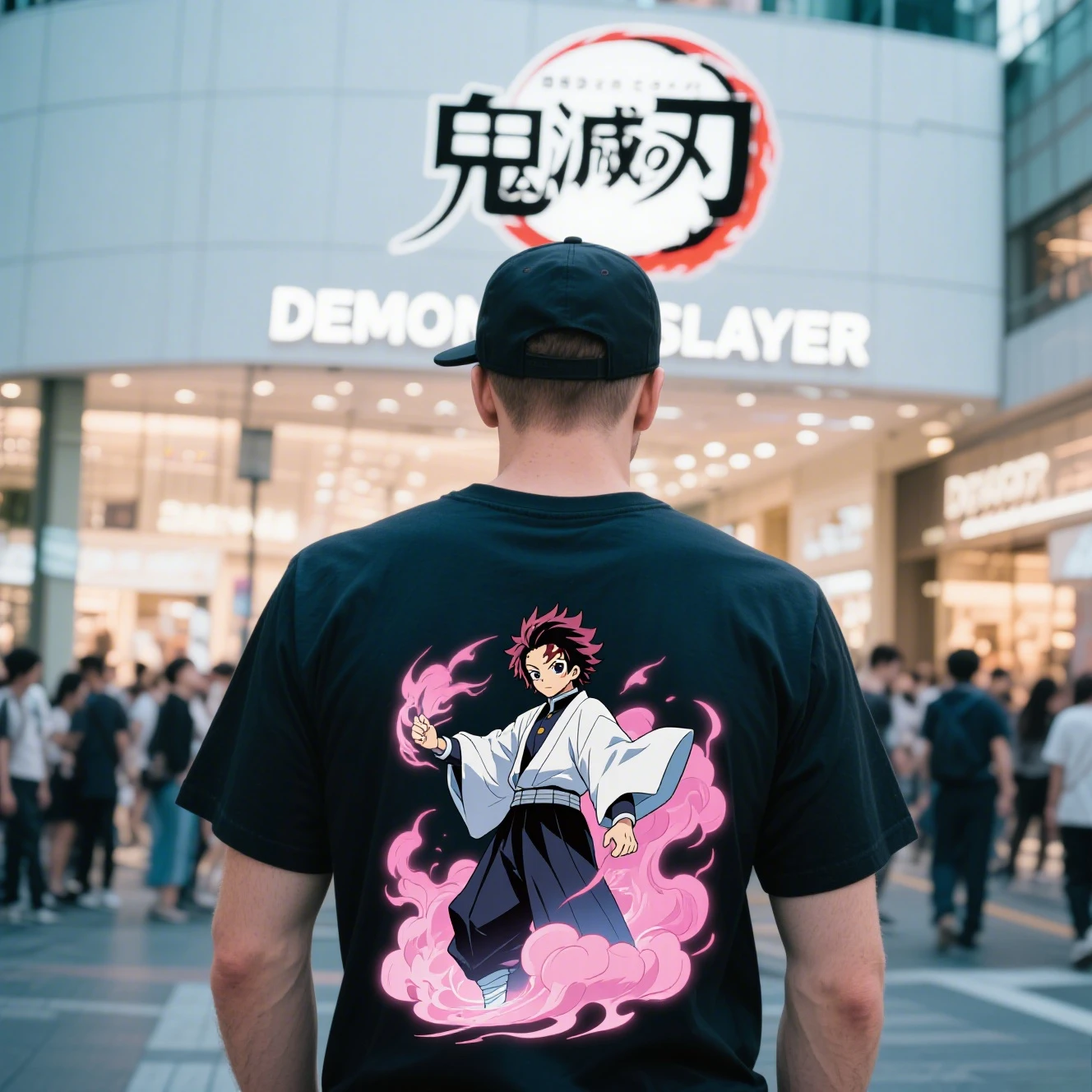 

Summer Men's and Women's Pure Cotton Round-neck Short-sleeved T-shirts Are From The Famous Anime "Demon Slayer Kimetsu No Yaiba"