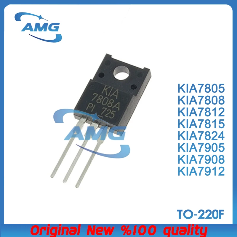 10PCS package TO-220F KIA7905 KIA7824 KIA7908 KIA7812 KIA7912 KIA7808 KIA7815 KIA7805 Three-terminal voltage stabilizing tube