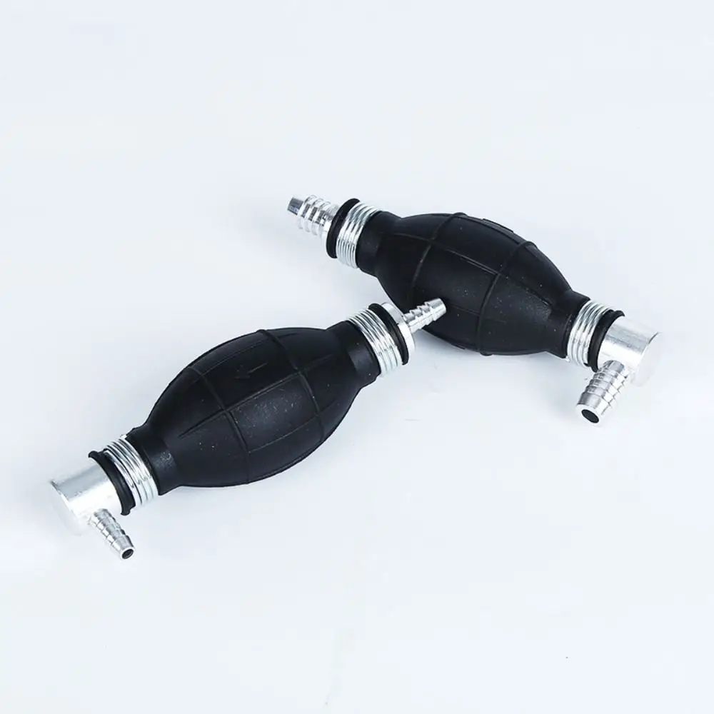6/8/10/12mm Manual Fuel Pump Rubber Aluminum Hand Primer Oil Gasoline Petrol Diesel Liquid Transfer Tool view 3