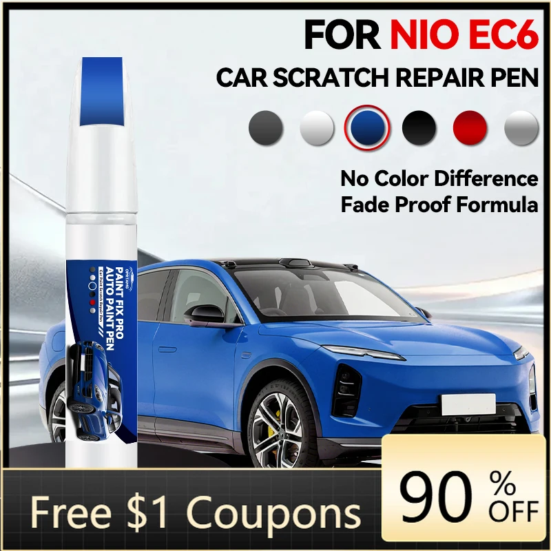 

Ручка-корректор для ремонта автомобильной краски NIO EC6, аксессуары для устранения царапин, синий, зеленый, фиолетовый, белый, черный, красный, серый, золотой цвета