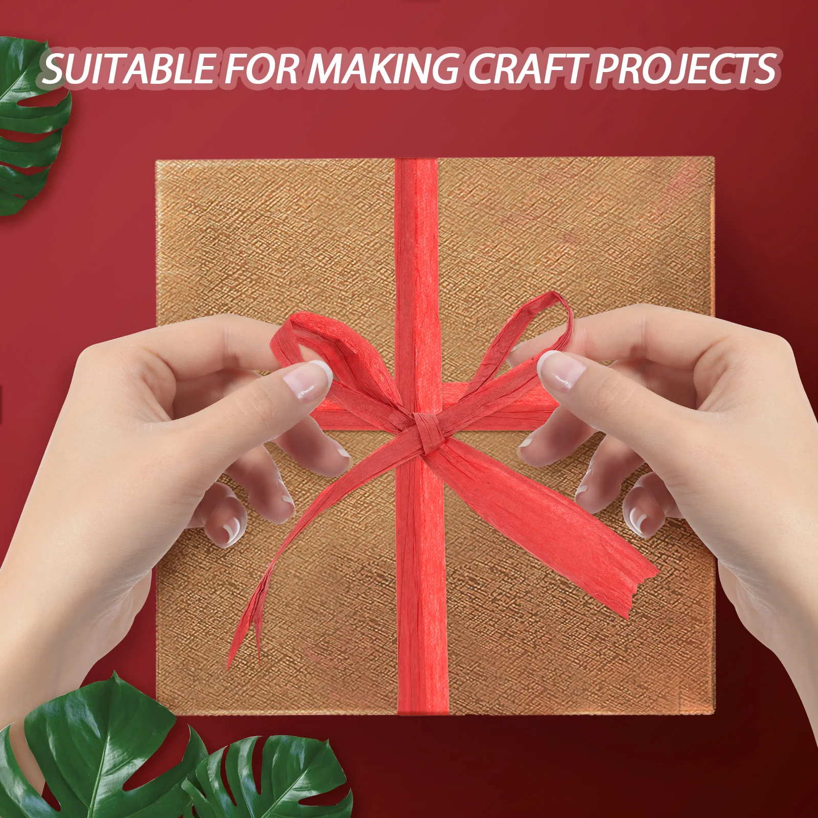 

Raffia Paper Rope DIY Packing Craft Projects Gift Wrapping Decor Twine String Natural Arts Lightweight Affordable