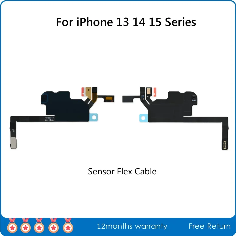 Tested Disassembled Front Sensor Flex Cable For IPhone 13 Mini 14 Plus 15 Pro Max Replacement