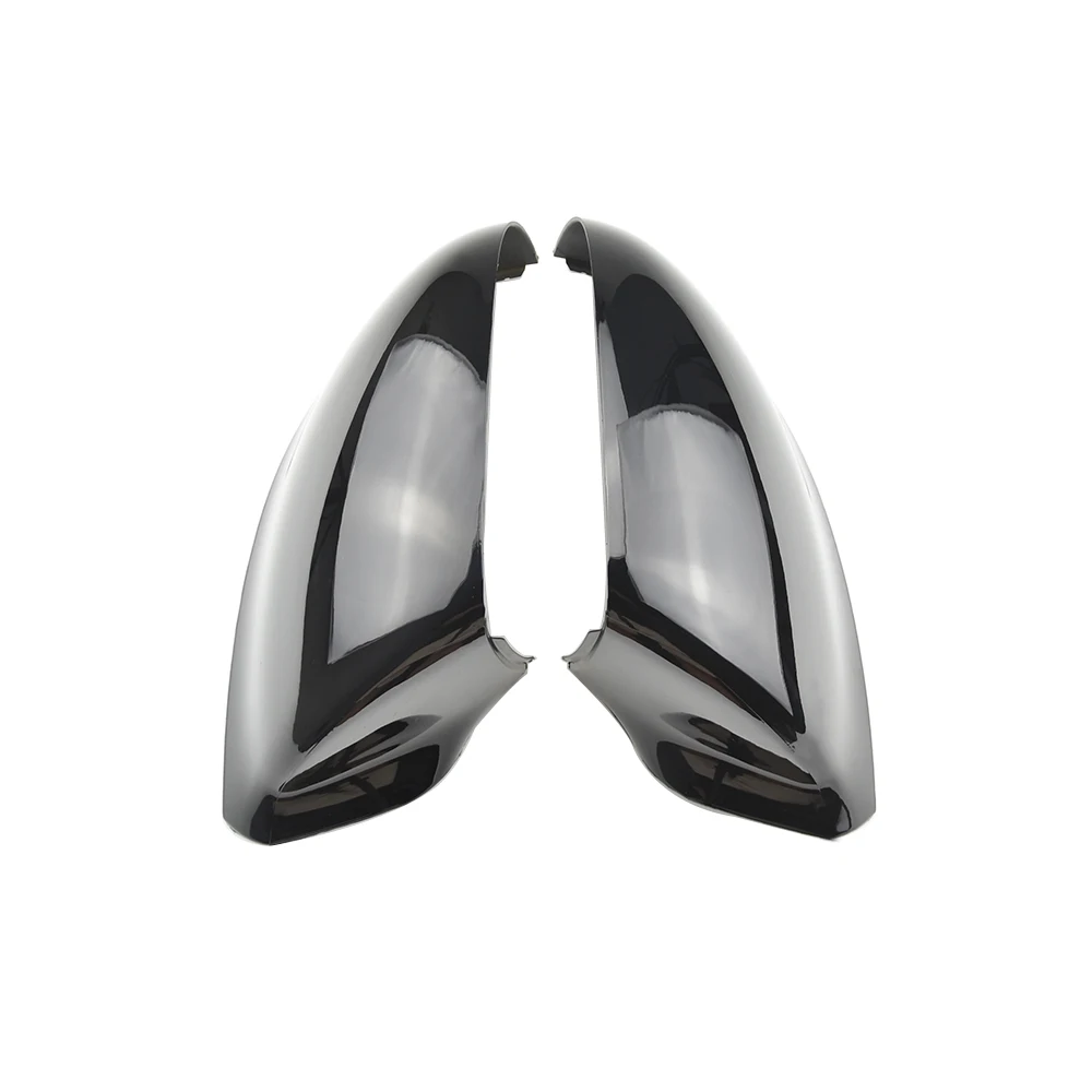 2Pcs Glossy Car Rear View Side Mirror Replacement Cover Cap For VW For Volkswagen For Transporter T5 T5.1 T6 7E1857527F