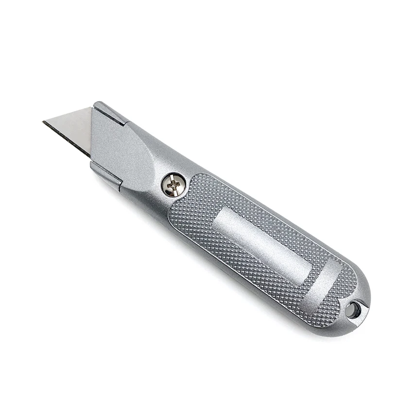 

Roofing Knives Fixed Blade Utility Knife Carton Box Leather Pvc Cardboard Cutter Metal Alloy Pocket Knifes Portable and Durable