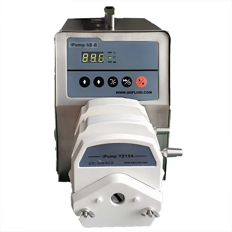SIGNAL Intelligent Digital Aluminum Low Pressure Peristaltic Pump Stepper Motor RoHS CE Certified Model IPump6S-2B