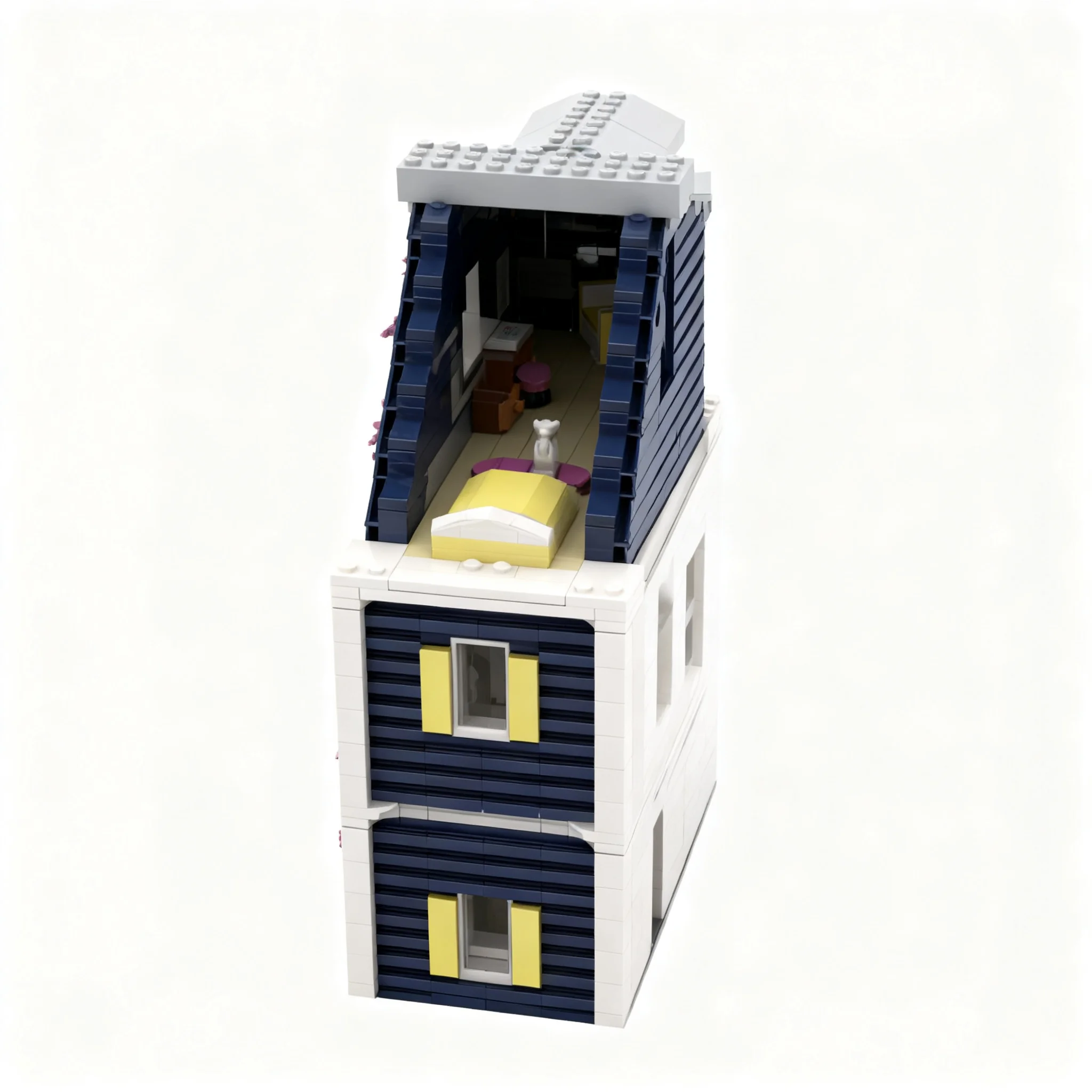 2141pcs MOC Yellow Shutter Tow - Art Craft Idea review and price