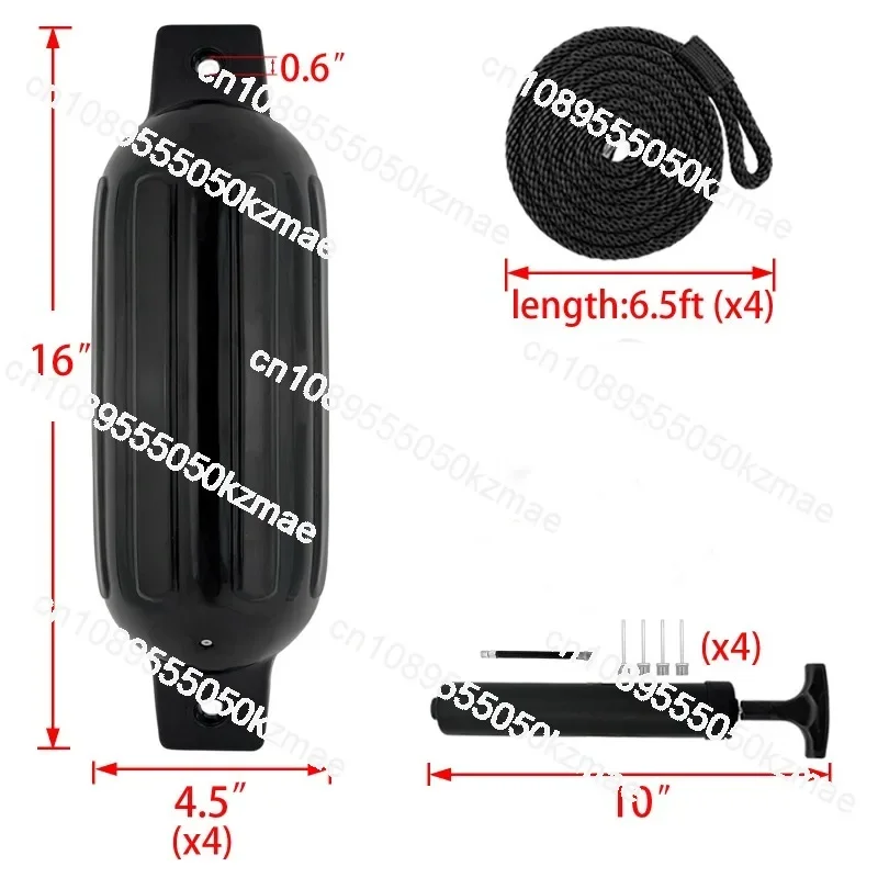Suitable for marine PVC anti-collision ball set, yacht ball inflatable thickened airbag float buffer