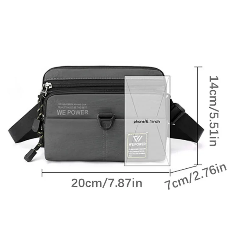 Htvil náilon à prova dwaterproof água estilingue bolsa de ombro para homens moda luxo designer esporte ao ar livre pequeno pendurado fanny pacote multifuncional