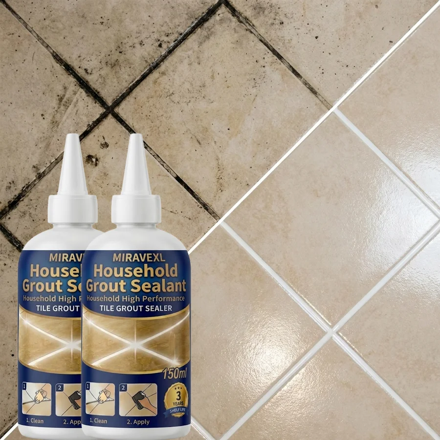MIRAVEXL Waterproof Grout: Premium Home Tile Joint Filling & Repair Kit (Includes Tools) — Designed for Home Flooring