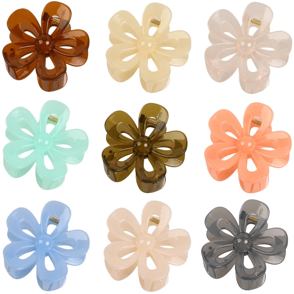 

Plastic Flower Clips Accessories Large Claw Barrette for Thick Thin Women Hair Clips Hair Women Reusable Durable