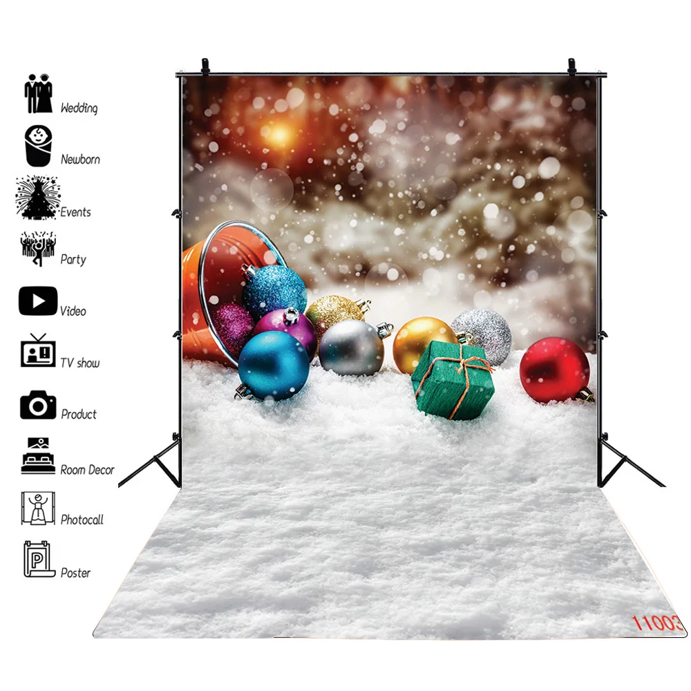 

Art Fabric Christmas Day Decoration Photography Backdrops Props Flower Wooden Floor Photo Studio Background DT-01