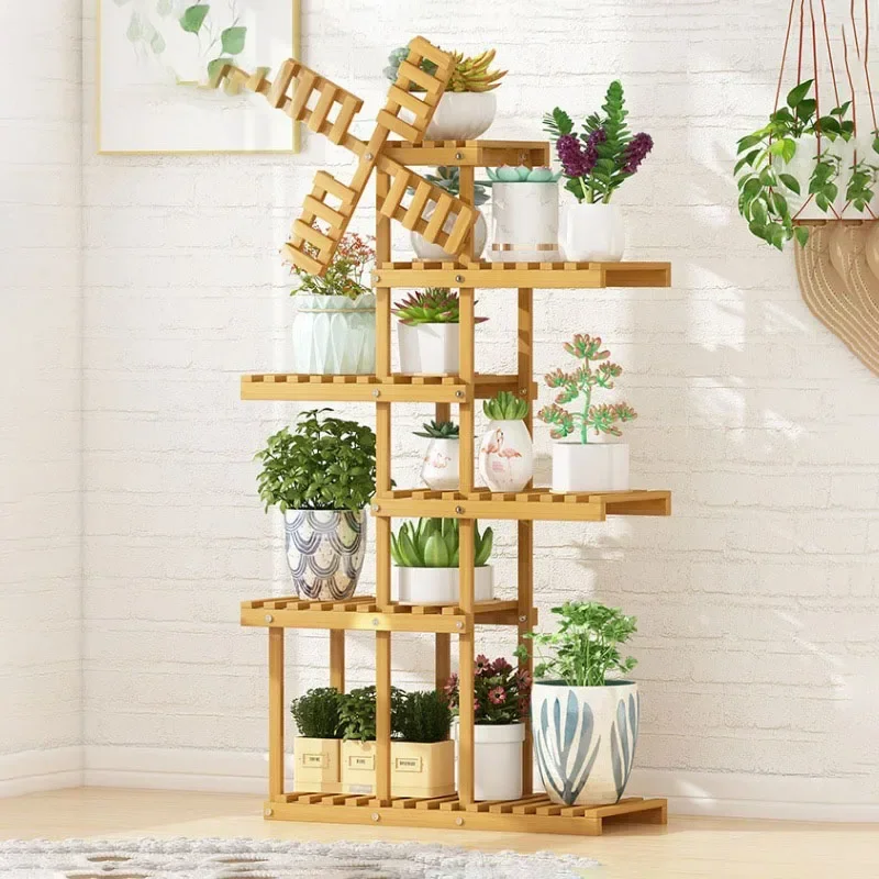 Wooden Indoor Plant Stand Flower Pot Stand Display Stand Plants Holder Base for Plants Pots Shelf Outdoor Corner Plant Shelves