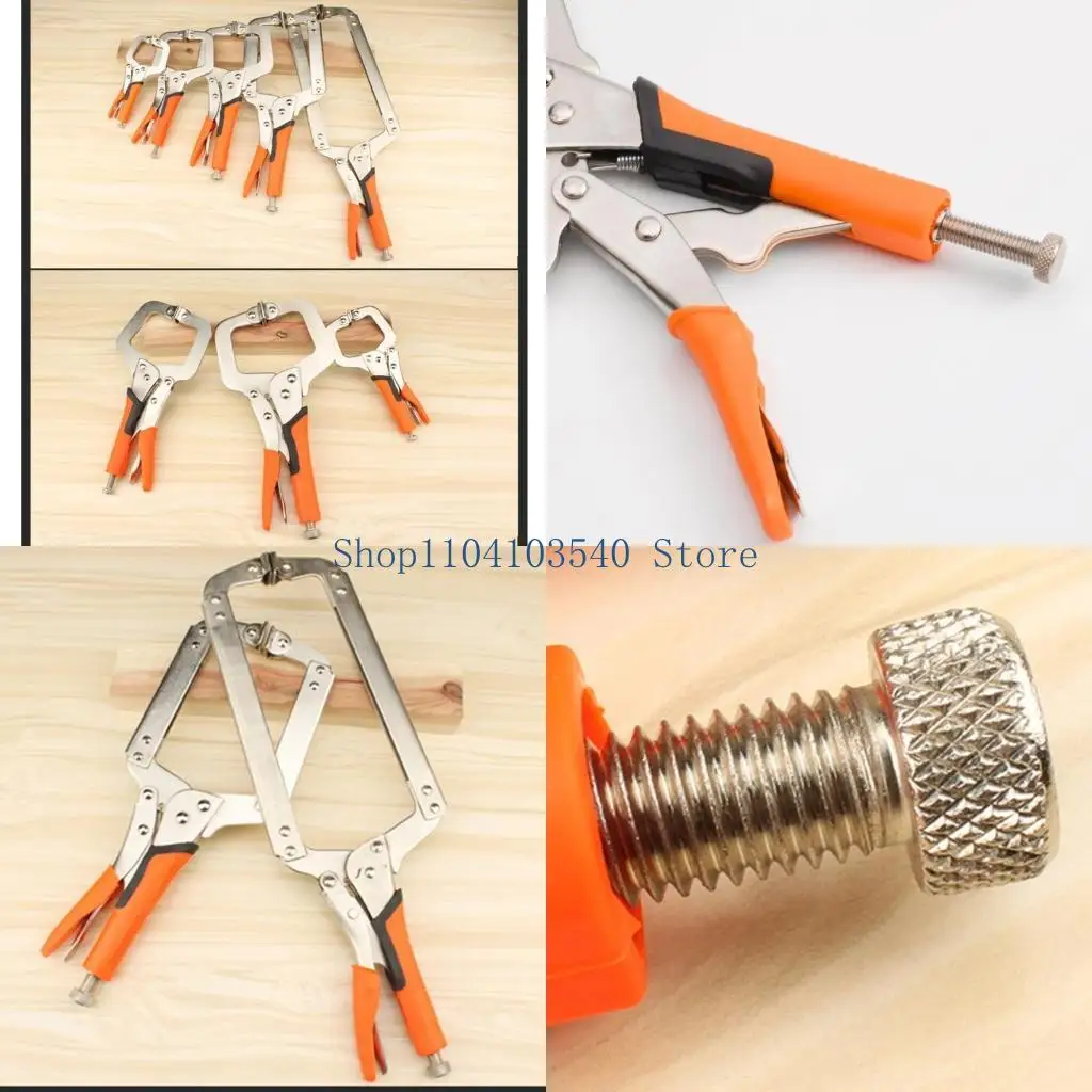 

02DC 1PC 6/9/11/14/18Inch C Type Grip Pliers Multi-Function Metal Face Clamp Woodwork