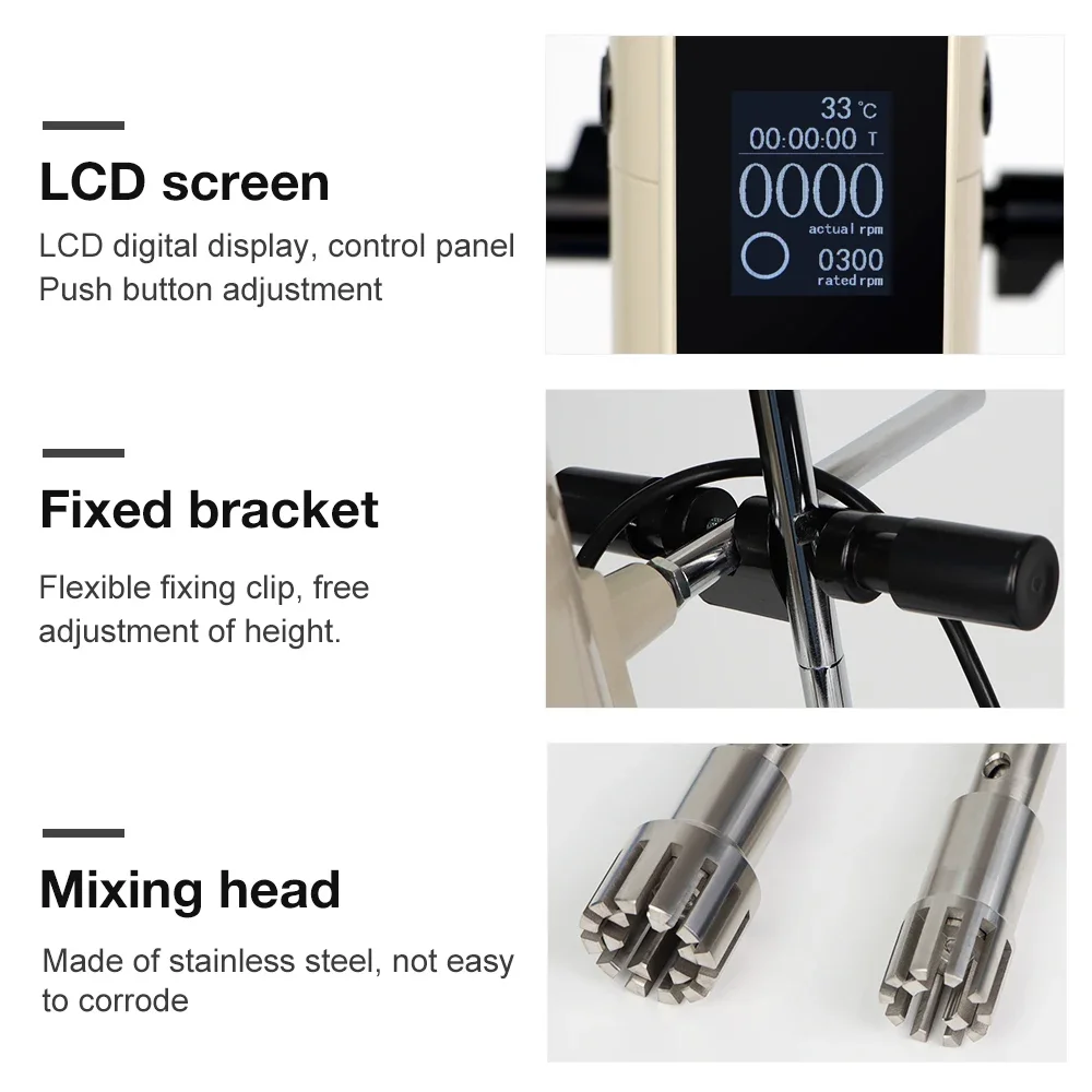 

New Arrival Homogenizer Laboratory 40L LCD Digital Display Mixer High-speed Control Timing Food Homogenizer s Lab Use