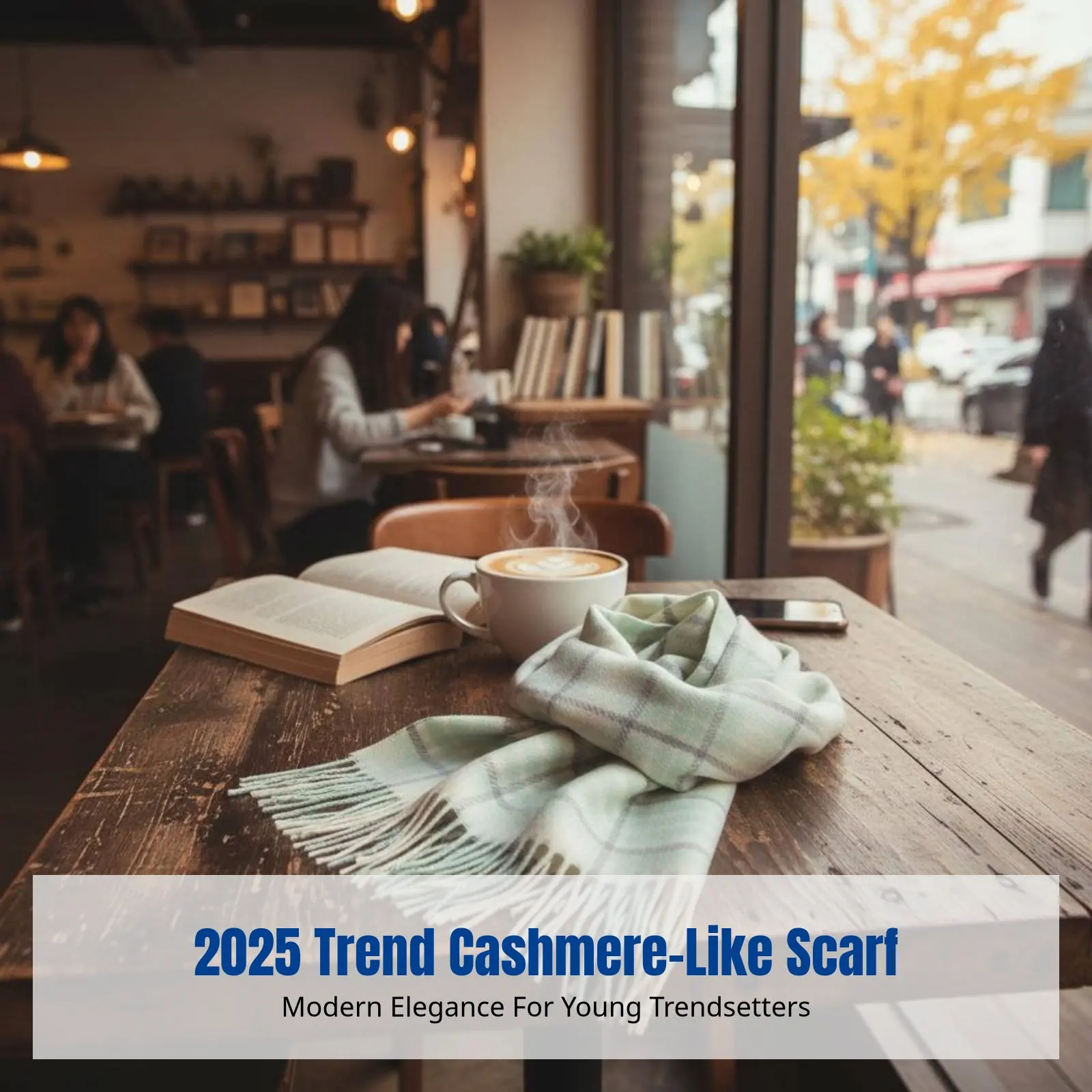 

Plaid Scarf, Faux Cashmere, New for 2025, Warm Autumn Winter, Korean Style, Student, Couple, Versatile Neck Wrap