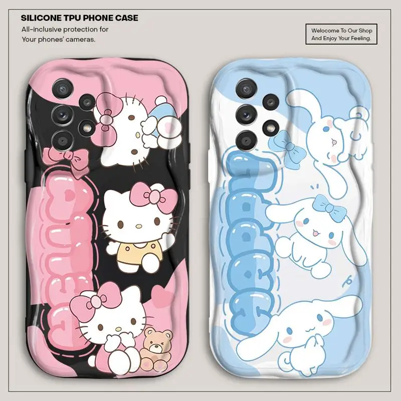 Sanrio Cinnamoroll Hello K-Kitty Phone Case for Samsung Galaxy A20 A31 A04s A20s A50 A10 A05s A04e A71 A03 A21s A51 A30 Cover