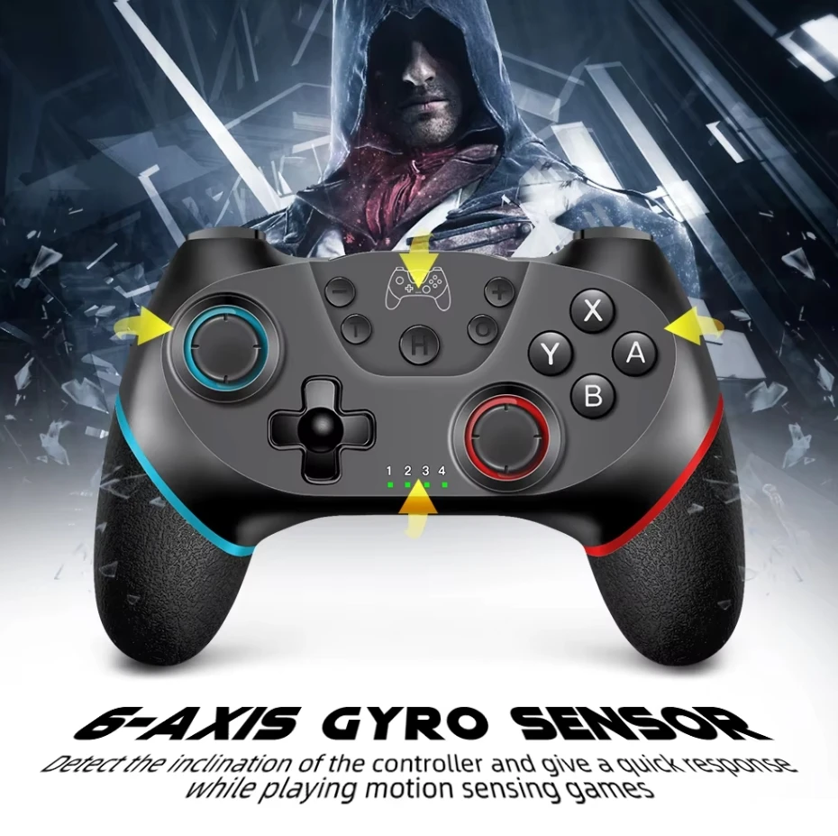 AceGamer Wireless Controller for Switch/Switch 2 Gamepad Controle Compatible with PC with 6-Axis/Turbo/Ergonomic Function
