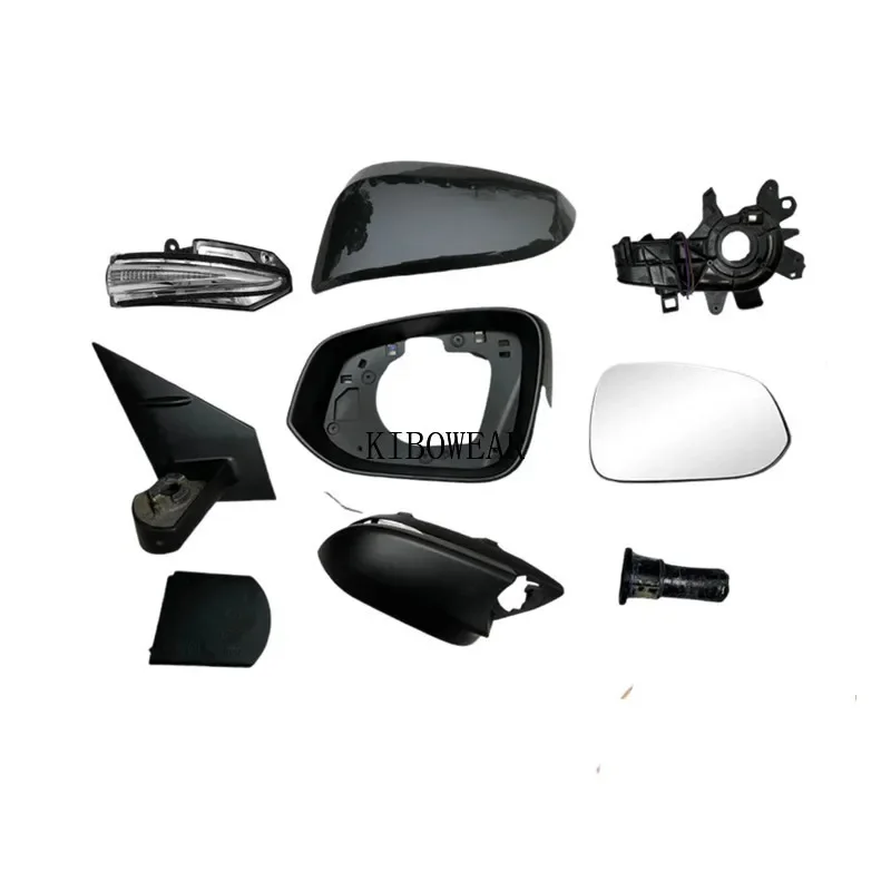 1pc Auto Side Mirror Cover Frame trim Glass Bottom for Toyota RAV4 2014-2019 holder housing part turn signal 2015 2016 2017