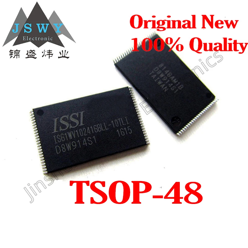 

4PCS IS61WV102416BLL-10TLI IS61WV102416 100% brand new imported storage IC static random access memory TSOP-48 free shipping