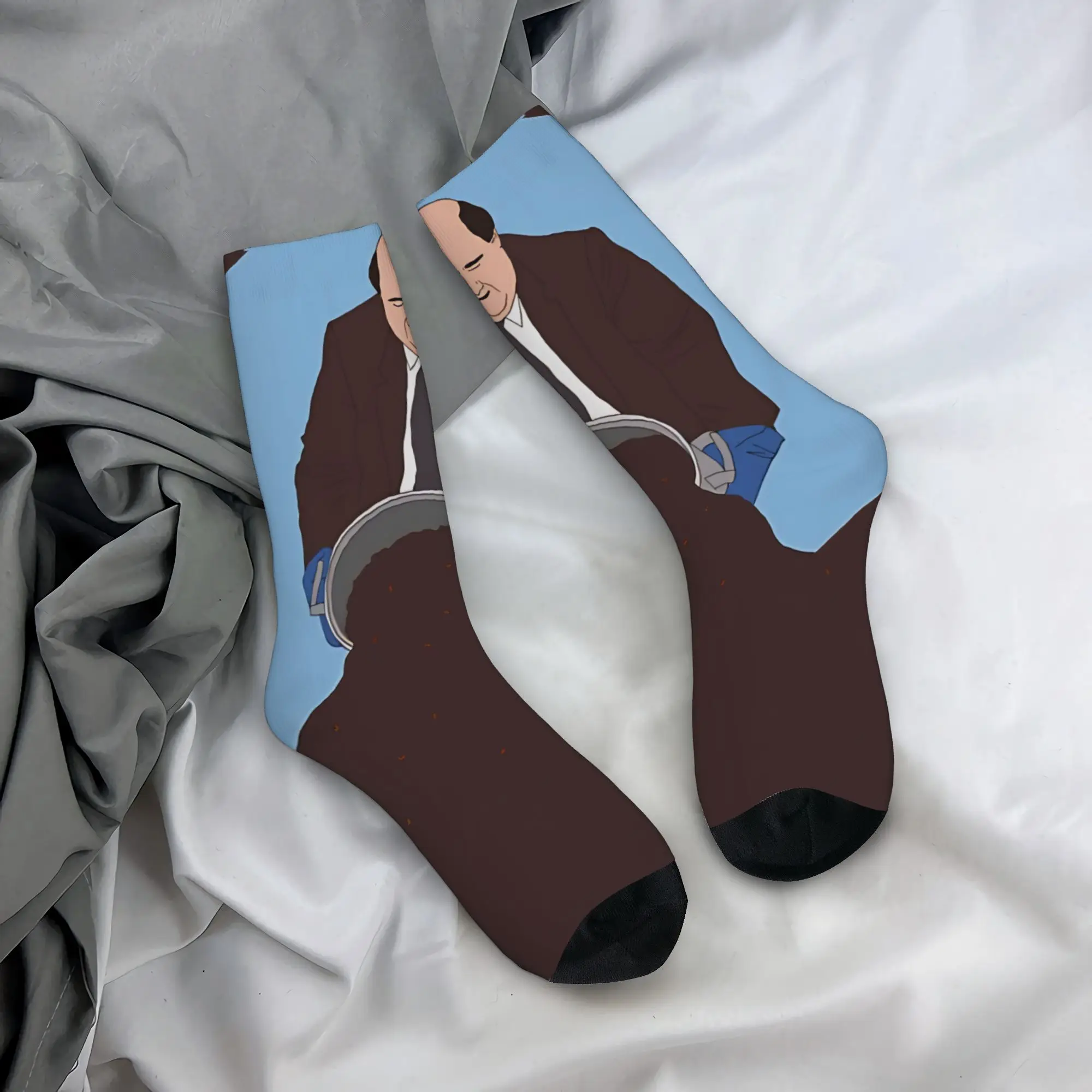 Harajuku Unisex Socks Kevin's famous chili  Product Super Soft  Skateboard Stockings All Seasons