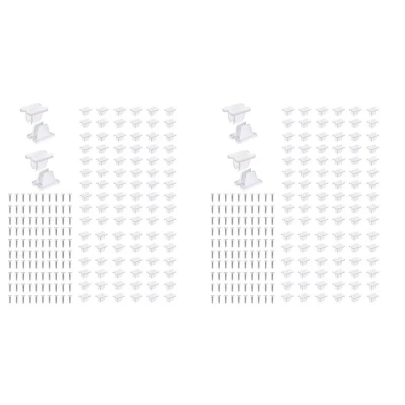 200 clips de montaje para tiras de luces LED, clips para luces de cuerda, soportes de montaje para luces de neón con tornillos para luces de 5-6 mm de ancho