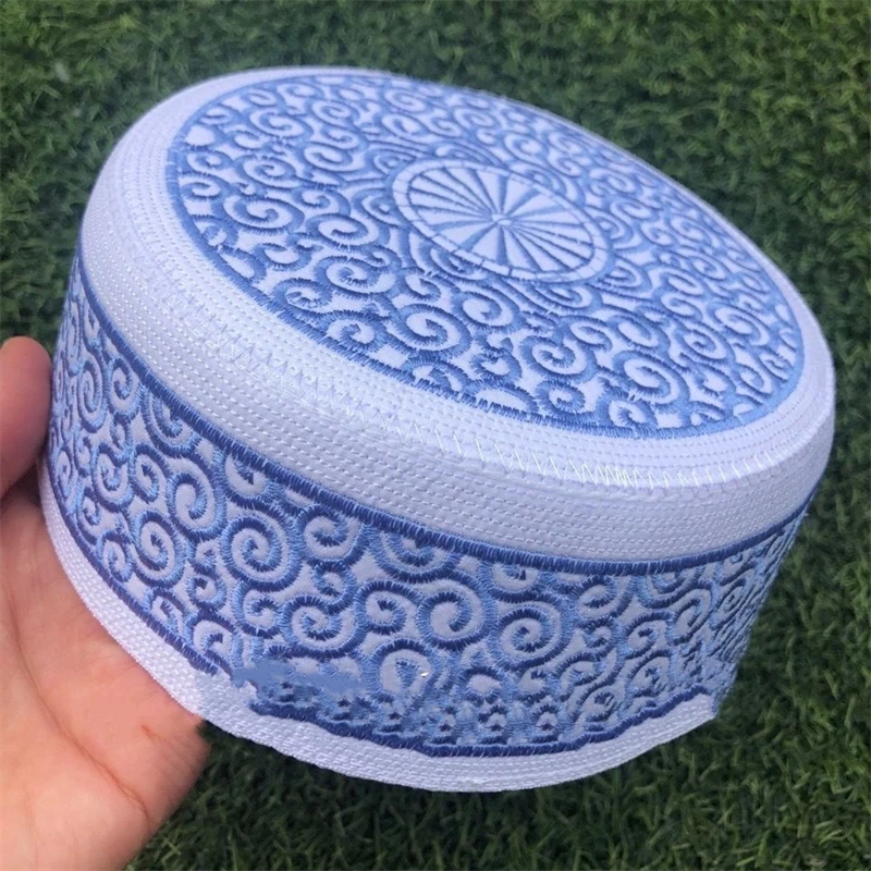 Muzułmańskie czapki dla mężczyzn Uzupełnij produkty podatkowe Turcja Darmowa wysyłka Kapelusz modlitewny Kufi Islamski Kippah Hidżab Saudi Turban Haft 0399