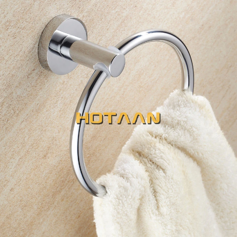 HOT SELLING, ., Bathroom towel holder, Stainless steel Wall-Mounted Round  Towel Rings ,Towel Rack,YT-10991