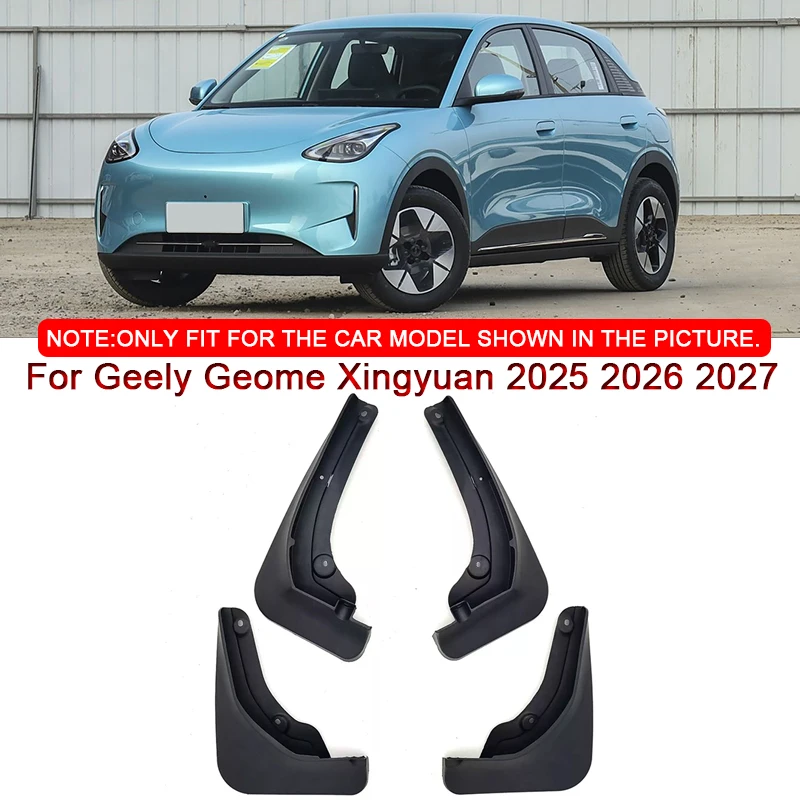 

For Geely Geome Xingyuan 2025 2026 2027Car Styling ABS Car Mud Flaps Splash Guard Mudguards MudFlaps Front Rear Fender Accessory