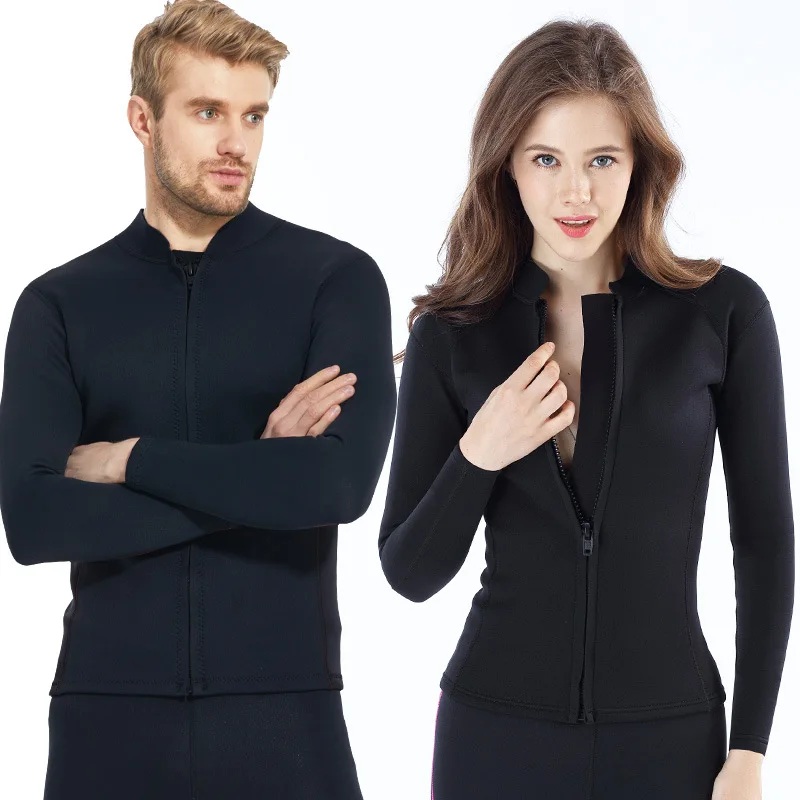 

New3mmDiving Jacket Diving Suit Surfing Shirt Thick Warm Front Zipper Split Diving Suit for Men