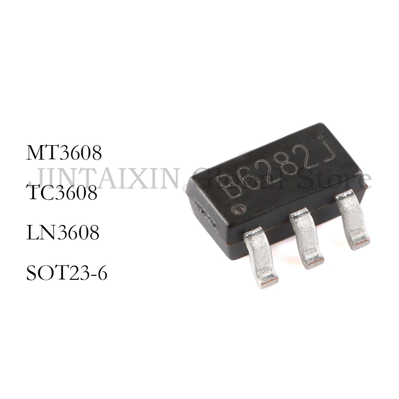 50Pcs New MT3608 TC3608H LN3608 Silk Screen B628 SMT SOT23-6 Mobile Power Chip IC In Stock Wholesale