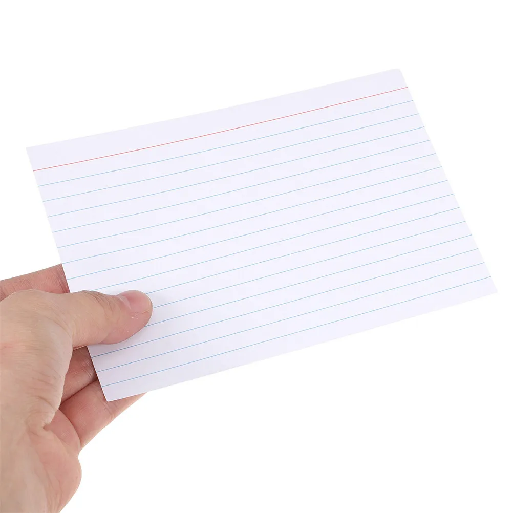 

200 шт. линованных карточек-индексов, белые линованные флеш-карты, чистые блокноты для учебы, подготовки к экзаменам, инструменты для учителей