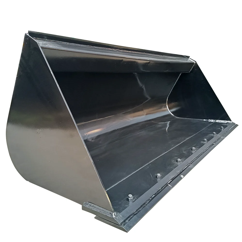 

Hot Selling Skid Steer Front End Loader Hydraulic Bucket Forklifts Attachment Fork Mounted Heavy Telehander Bucekts