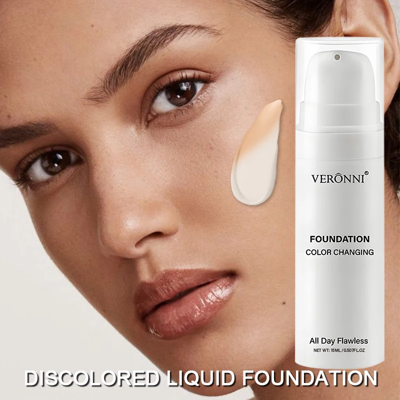 3pcs 페이스 메이크업 키트에는 15ml 풀 커버리지 리퀴드 파운데이션 하이 드레이팅 메이크업 프라이머 및 루스 파우더, 땀 방지 기능이 포함되어 있습니다.