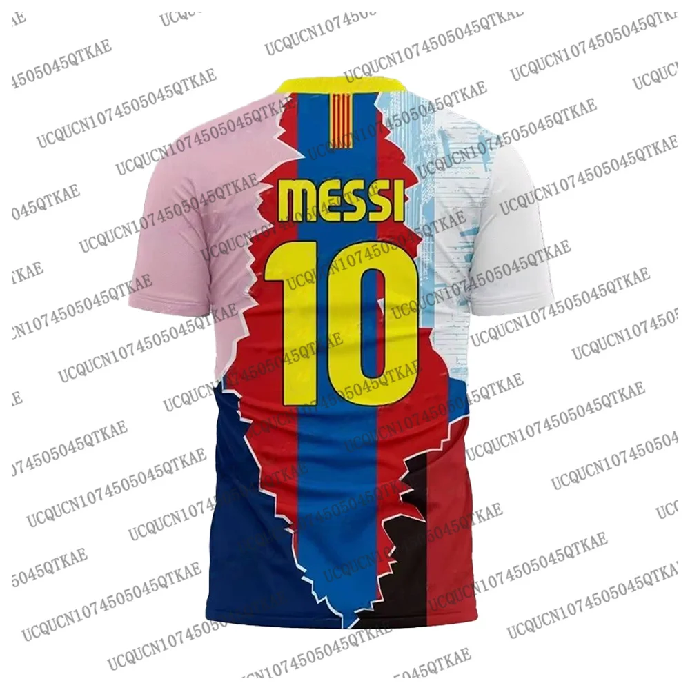 2025 الرجال ميسي خاص توقيع مشترك قصيرة الأكمام قميص كرة القدم الشباب تدريب كرة القدم موحدة تنفس جيرسي الشاطئ التي شيرت