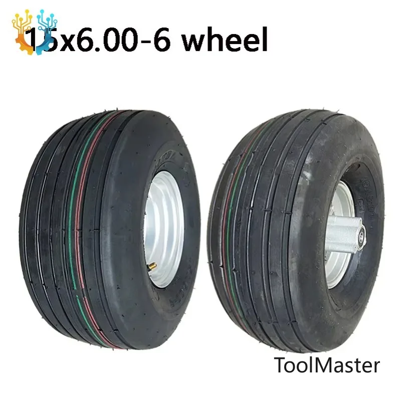 

【2026】High Quality 15X6.00-6 Tyre 15*6.00-6 Tire For 168CC Karting Go Kart Motorcycle Wheel Rim With Tubeless Tire