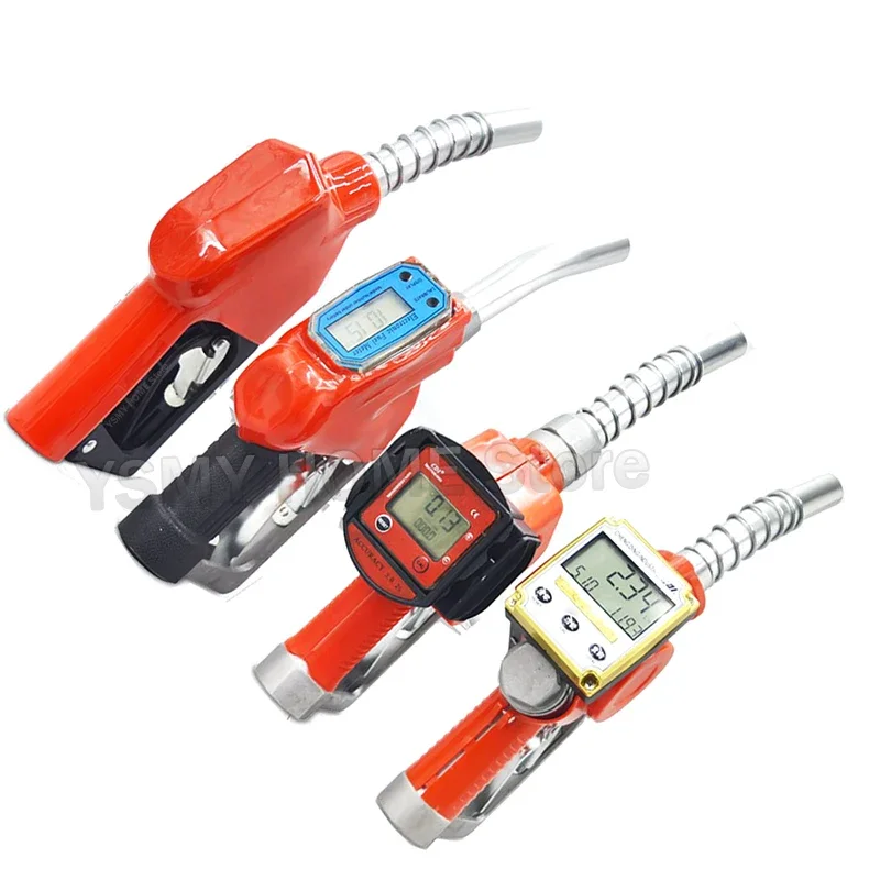 Digital Fuels Nozzle Guns High-flow automatic gun jumping Diesel petrol self-sealing electronic metering refuelling equipment