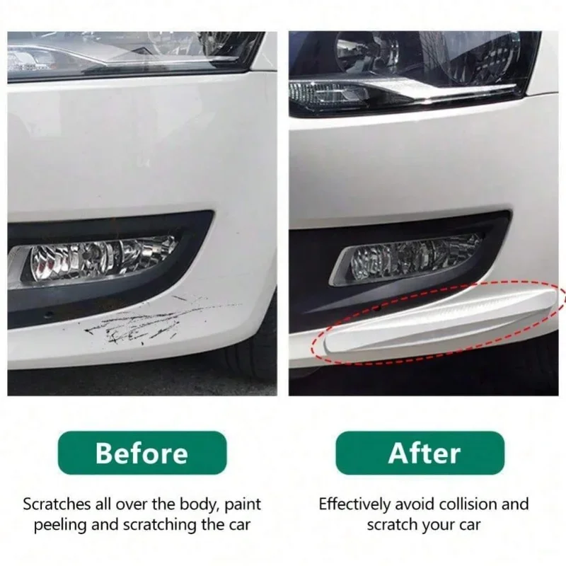 2pcs Universal Anti-Collision Protector Stickers, Car Front and Rear Corner Bumper Guard, Anti-scratch Strips, Car Accessories image 3