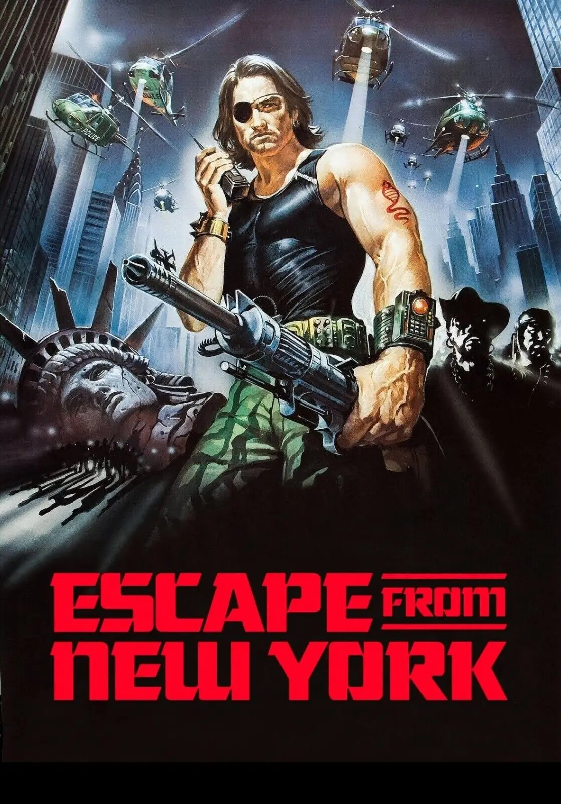 ESCAPE FROM NEW YORK Movie Art Picture Print Silk Poster Home Wall Decor