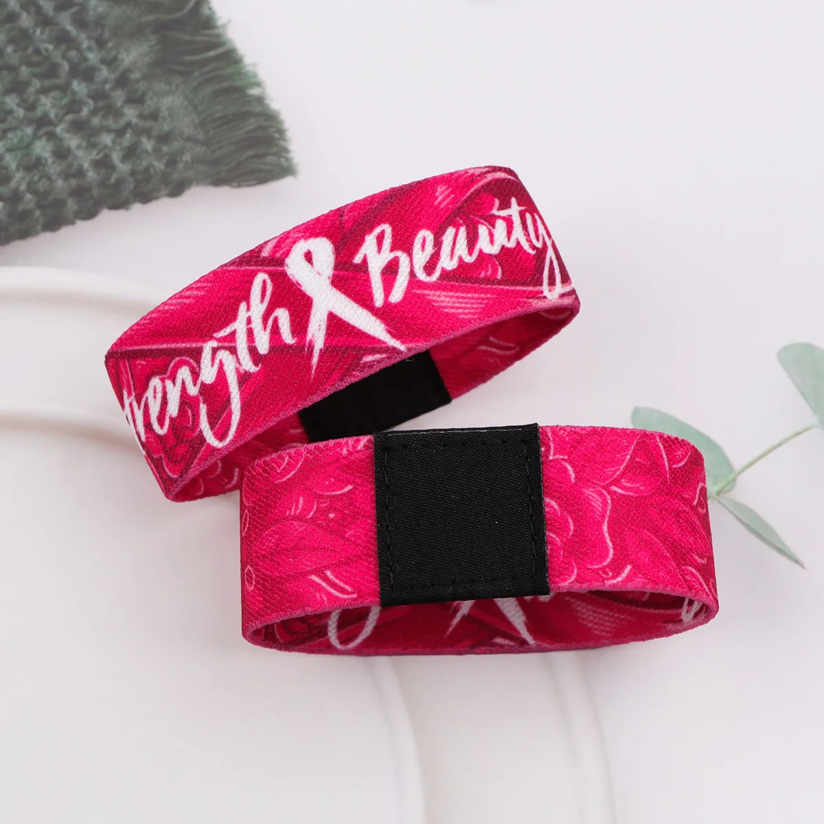 الزهور سوار للنساء الرجال شارة الرياضة معصمه حزام قصير الفن موجات مطاطا الإسورة أساور تأثيري اكسسوارات هدية #4