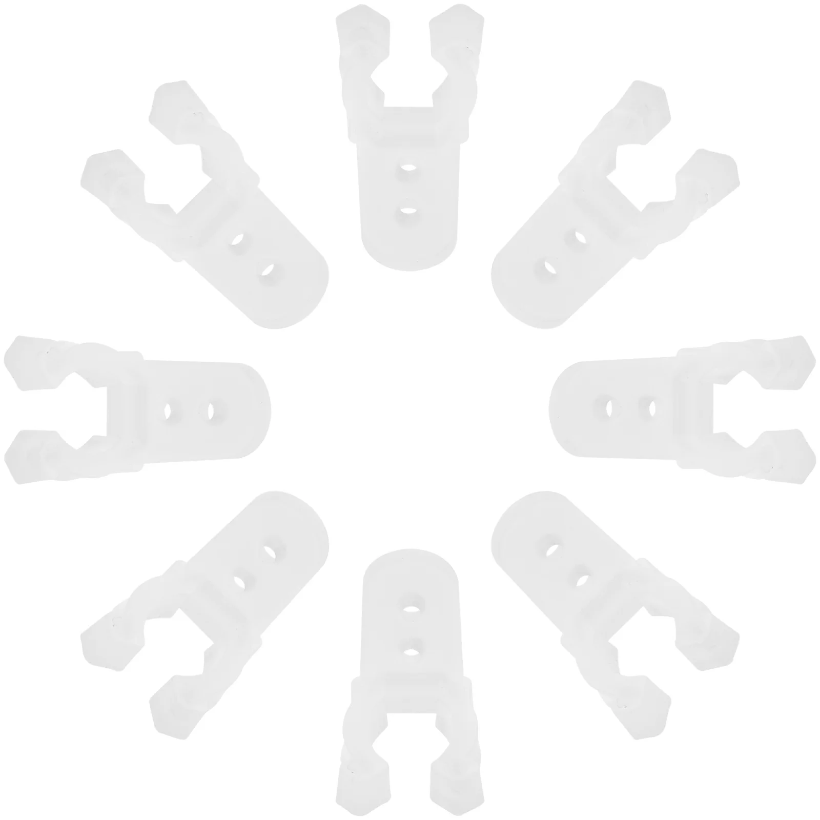 

100pcs LED Neon Rope Light Mounting Clips Plastic Brackets for Outdoor Events Weddings Terraces String Light Hangers Flexible